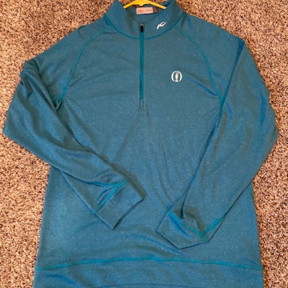 KJUS The Open KJUS 1/4-Zip Mid-Layer Pullover - Blue × 1 Extra Large